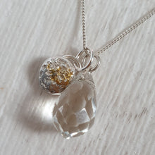Load image into Gallery viewer, Nugget and Crystal Pendant