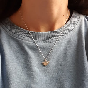 Silver snitch necklace