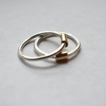 Load image into Gallery viewer, Silver and Gold Rings